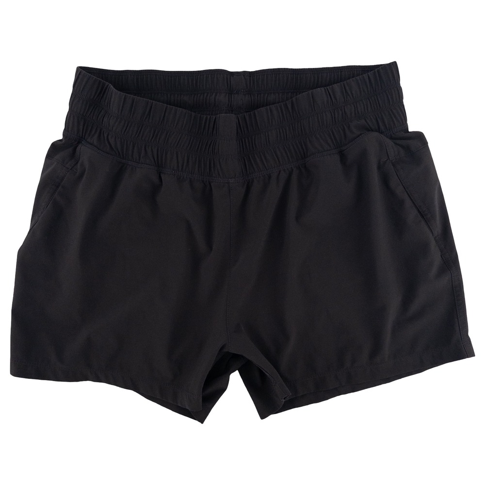 Free Fly Womens Large Breeze Shorts Black Pull On Athletic Hiking Gorpcore